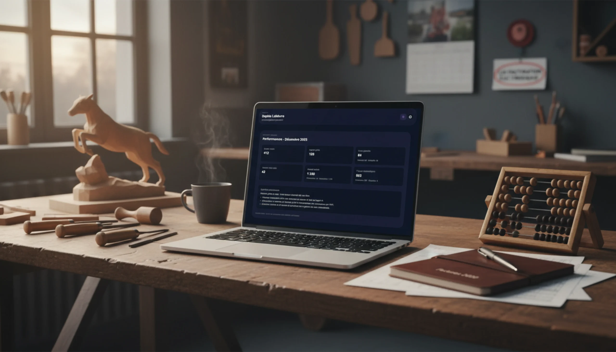 Aperçu du tableau de bord de gestion CopilotePME