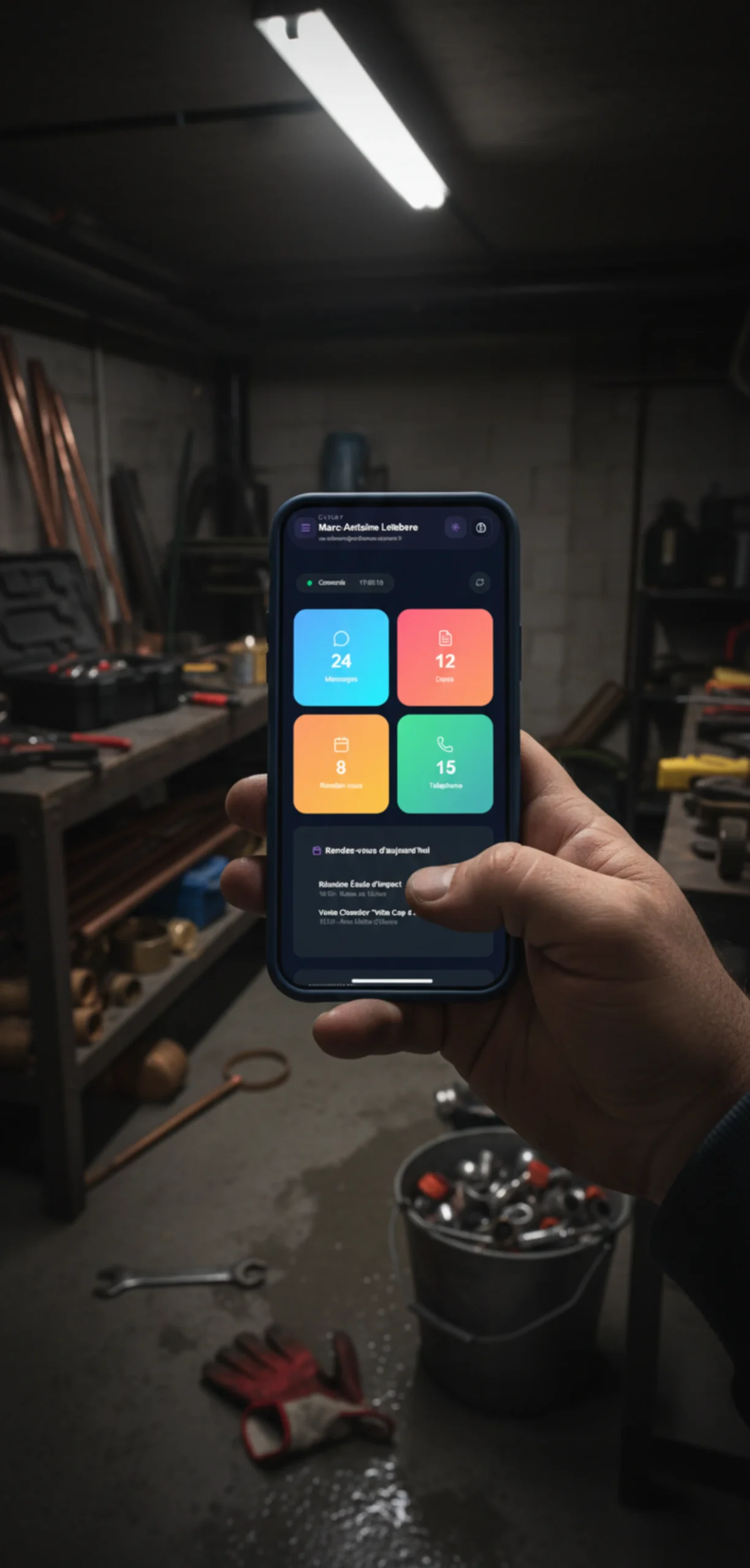 Aperçu du tableau de bord de gestion CopilotePME