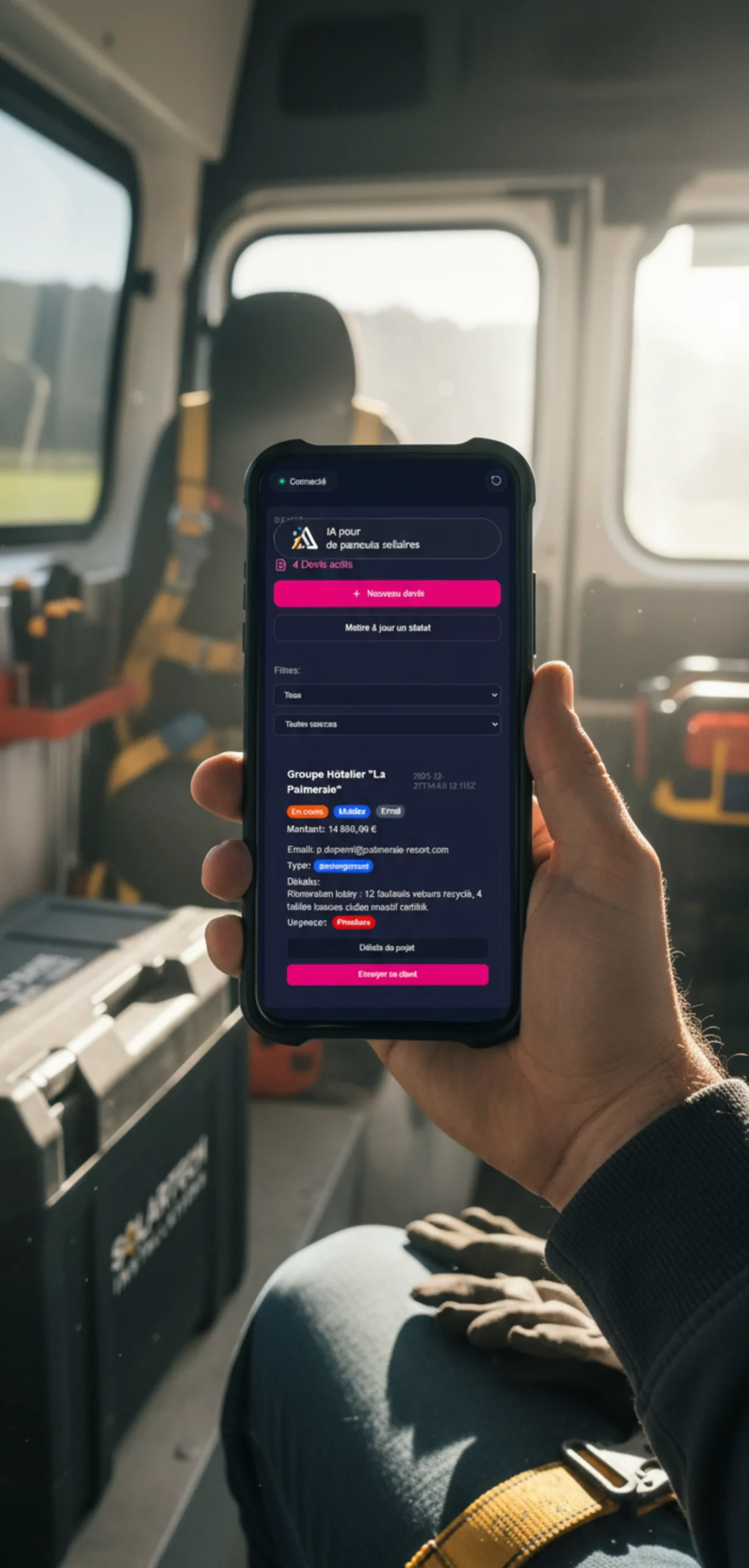 Aperçu du tableau de bord de gestion CopilotePME