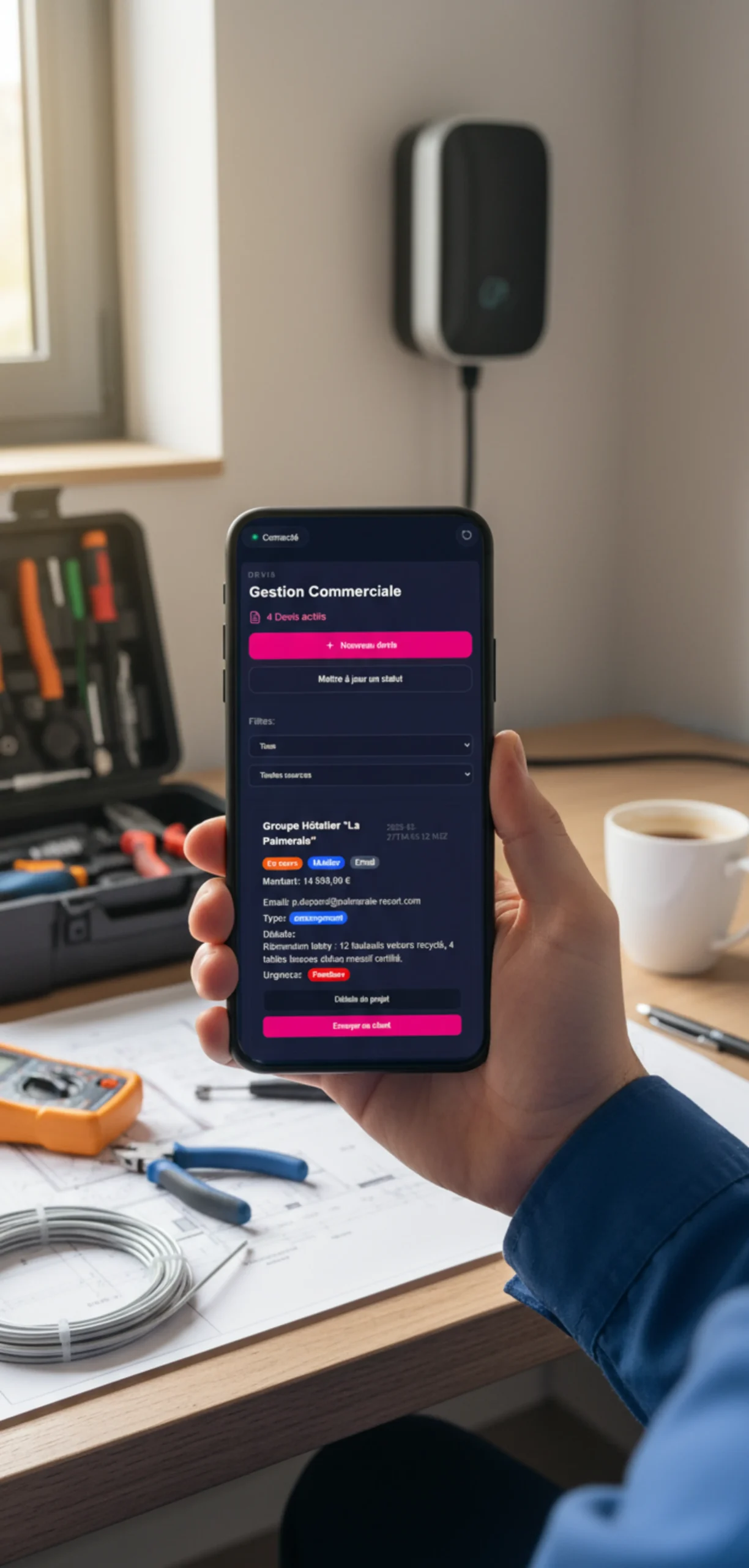 Aperçu du tableau de bord de gestion CopilotePME